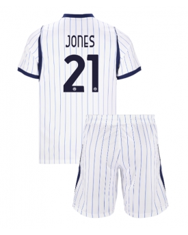 Billige Fotballdrakt Inter Milan Curtis Jones #21 Replika Bortedraktsett Barn 2026-27 Kortermet (med bukser)